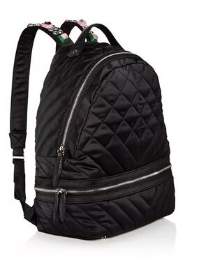 Sam Edelman Penelope Quilted Black Studded Nylon Women’s Backpack